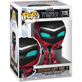 Marvel Avengers Funko Pop! Marvel: Black Panther Wakanda Forever - Iron Heart MK 2 N.1176 Bobble-Head Vinyl Figure 66717 8896986