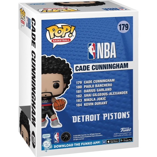 Funko Pop! NBA: Detroit Pistons - Cade Cunningham N.179 Vinyl Figure 65790 889698657907
