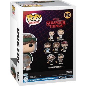 Funko Pop! Television: Stranger Things - Dustin (With Shield)?? N.1463 Vinyl Figure 72137 889698721370