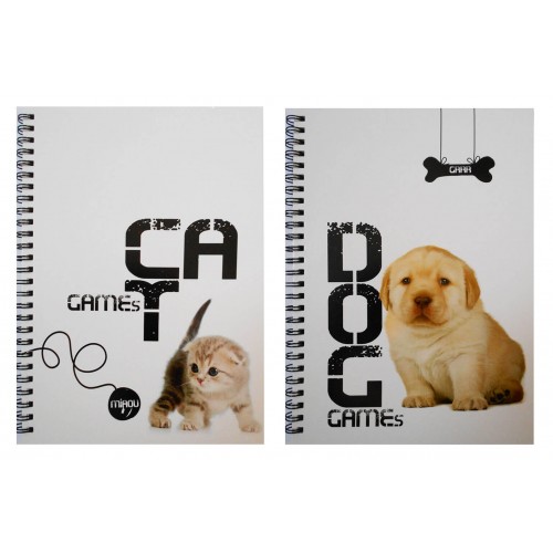 A&G PAPER A&G Σπιραλ Α4 2 Θέματα 60Φ Cuties 19796 5203296197965