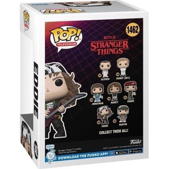 Funko Pop! Television: Stranger Things - Eddie (Hunter) (With Guitar??) N.1462 Vinyl Figure 72138 889698721387