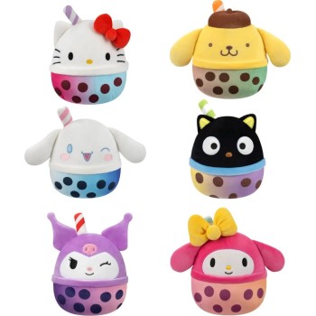 Jazwares Squishmallows Sanrio Scented Mystery Squad - Mystery Bags - Hello Kitty Plush W1 (6 Designs) 20Cm JWSQ1010 191726860945
