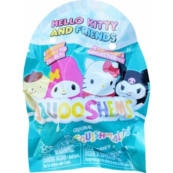 Jazwares Hello Kitty Squishmallows-Squooshems Sanrio - Blind Σακουλάκι Με Ζουληχτή Φιγούρα Classic (6 Σχέδια) 6Εκ JWSS0025 19656