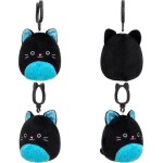 Squishmallows Halloween - Plush Keychain Wave 2 (6 Designs) 9cm - Jazwares Halloween Eponine the Cat, Eponine the Cat, Sqcp00255