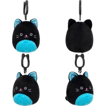Squishmallows Halloween - Plush Keychain Wave 2 (6 Designs) 9cm - Jazwares Halloween Eponine the Cat, Eponine the Cat, Sqcp00255