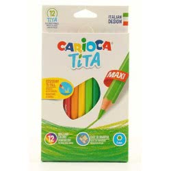 CARIOCA Ξυλομπογιές Maxi Tita 12 Χρωμάτων 23069 8003511427894