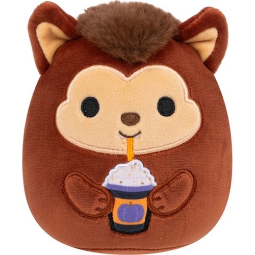 Squishmallows Halloween - Wave 1 Plush (6 Designs) 13cm - Jazwares Wade the Werewolf With Frappe, Wade the Werewolf, Sqhw01160, 