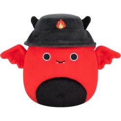 Squishmallows Halloween - Λούτρινα Wave 1 (6 Σχέδια) 13Εκ - Jazwares Dante The Devil With Bucket Hat, Dante Ο Διαβολακος, Sqhw01