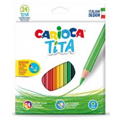 CARIOCA Ξυλομπογιές Tita 24 Χρωμάτων C42794 8003511427948