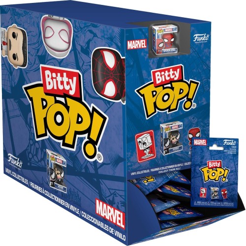 Spiderman Funko Bitty Pop! Singles: Spider-Man Mystery Mini Figures (Blind Bag/Random) Vinyl Figures 85719 889698857192