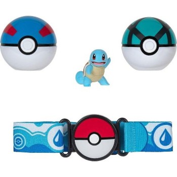 Pokemon - Clip N Go Poke Ball με Ζώνη W13 (2 Σχέδια) – Jazwares  great ball & net ball με φιγούρα squirtle 1 (pkw3161,  JW095283