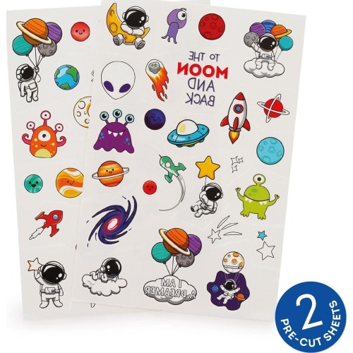 Legami Temporary Tattoos space tattoo TTA0002 8052694028244