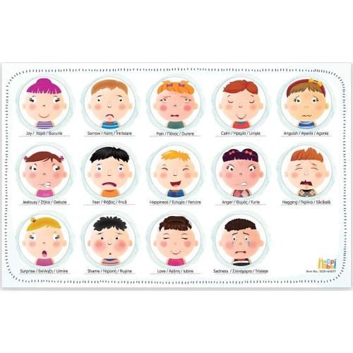 As company Happihobbi Emotions 42 Educational Paper Magnets For 3+ Years 1029-64077 5203068640774