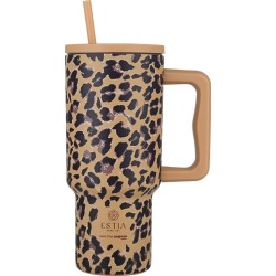 Estia Thermos Straw Tumbler XL Save the Aegean 900ml Spotted Prowl 01-34849 5207158034849