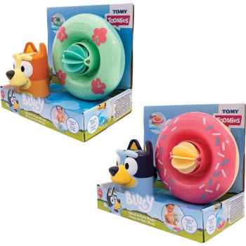 As company Toomies Baby Bath toy Bluey Lifebuoy and Figure for 18+ Months 1000-73623 5011666736238