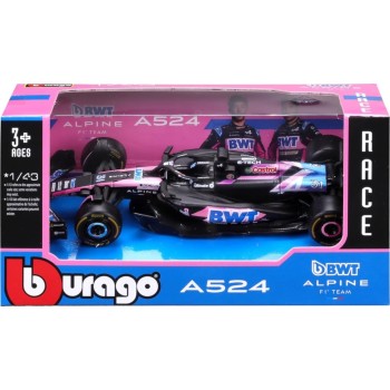 Formula 1 Htlnuzd Bburago 1:43 2024 New F1 Bwt Alpine A52410 Pierre Gasly Alloy Racin 18/60039 4893993382194