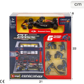 Bburago 1:43 2024 Race Oracle Red Bull Rb20 Pit Pass, Verstappen 1 18/38453 (#1) 4893993384532