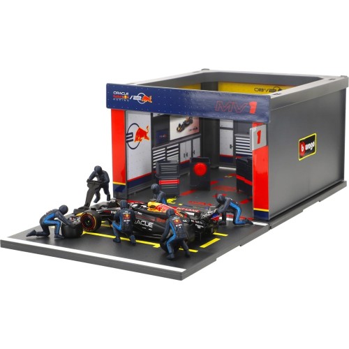 Bburago 1:43 2024 Race Oracle Red Bull Rb20 Pit Pass, Verstappen 1 18/38453 (#1) 4893993384532