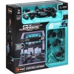 Bburago Formula 1 1:43 F1 Mercedes Amg W15 2024 Pit Pass Diorama George Russell 18/38452 (#63) 4893993018093