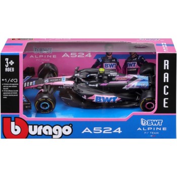 Bburago Formula 1 Alpine A524 2024: Μοντέλο Αυτοκινήτου Σε Κλίμακα 1:43, Από Τον Οδηγό 10 Pierre Gasly 18/60039 4893993017980