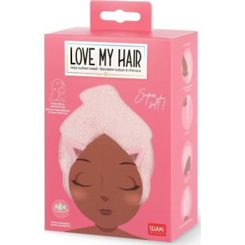 Legami Πετσέτα Μαλλιών Kitty Hair Turban Towel - Love My Hair Kitty HTW0002 8052694000912