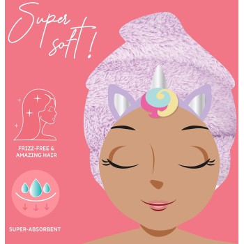 Legami Unicorn Hair Turban Towel - Love My Hair unicorn HTW0003 8052694023157
