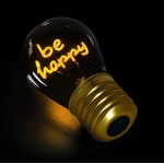 Legami Decorative Lightbulb-shaped Table Lamp - Be Happy - Bulb Fiction happy CLB0015 8052694027674