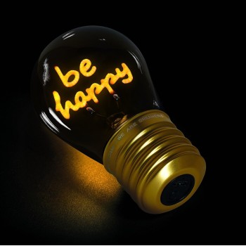 Legami Decorative Lightbulb-shaped Table Lamp - Be Happy - Bulb Fiction happy CLB0015 8052694027674