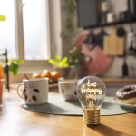 Legami Decorative Lightbulb-shaped Table Lamp - Be Happy - Bulb Fiction happy CLB0015 8052694027674