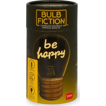 Legami Decorative Lightbulb-shaped Table Lamp - Be Happy - Bulb Fiction happy CLB0015 8052694027674