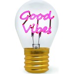 Legami Decorative Lightbulb-shaped Table Lamp - Good Vibes - Bulb Fiction good vib CLB0016 8052694027681