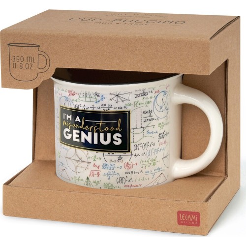 Legami Porcelain Mug - Genius - Cup-puccino misunderstood genius CUP0064 8052694002237