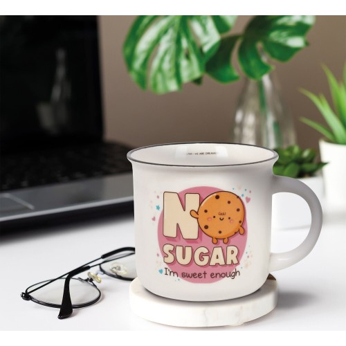 Legami Porcelain Mug - No Sugar - Cup-puccino no sugar CUP0067 8052694004620