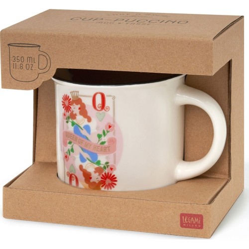 κούπα LEGAMI cup-puccino 350ml New Bone China Porcelain Mug - Queen cup0069 CUP0069 8052694005443