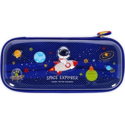 Legami Space Rigid Transparent Pencil Case - Wonderwow space PCR0002 8052694027490