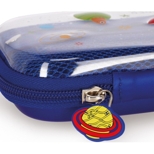 Legami Space Rigid Transparent Pencil Case - Wonderwow space PCR0002 8052694027490