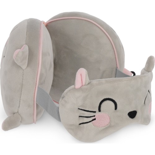 Legami Kitty Travel Pillow With Sleep Mask - My Travel Buddy kitty CTP0005 8052694030520