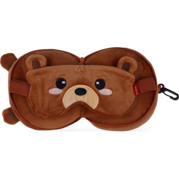 Legami Teddy Bear Travel Pillow With Sleep Mask - My Travel Buddy teddy bear CTP0002 8053610784268