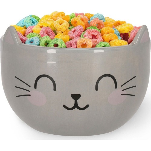 Legami Stoneware Cereal Bowl - Kitty - Buongiorno! kitty BWL0002 8052694023676