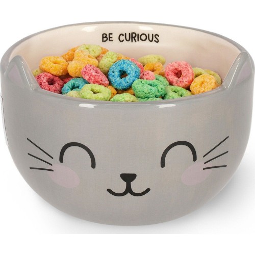 Legami Stoneware Cereal Bowl - Kitty - Buongiorno! kitty BWL0002 8052694023676