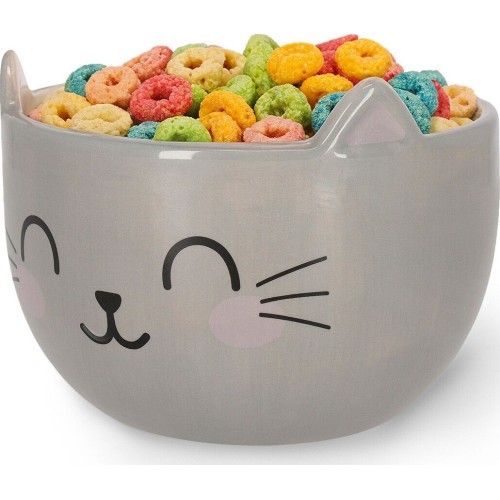 Legami Stoneware Cereal Bowl - Kitty - Buongiorno! kitty BWL0002 8052694023676