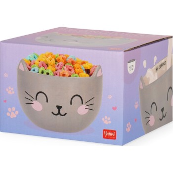 Legami Stoneware Cereal Bowl - Kitty - Buongiorno! kitty BWL0002 8052694023676