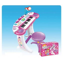 Toys-shop Choice Αρμόνιο Με Σκαμπό Ροζ Electronic Organ JM023292 5262088232925