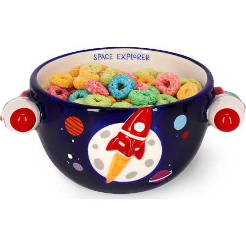 Legami Stoneware Cereal Bowl - Space - Buongiorno! space BWL0004 8052694023690