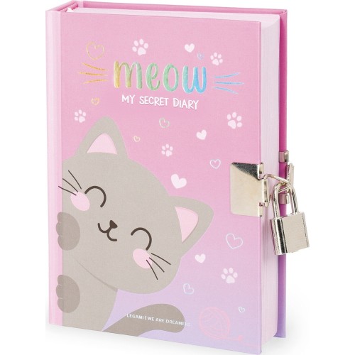 Ημερολόγιο Με Κλειδί Legami My Secret Diary With Padlock -Meow Dia0014 DIA0014 8052694040215