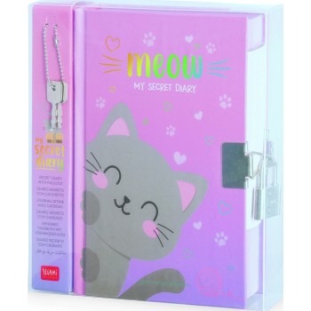 Ημερολόγιο Με Κλειδί Legami My Secret Diary With Padlock -Meow Dia0014 DIA0014 8052694040215