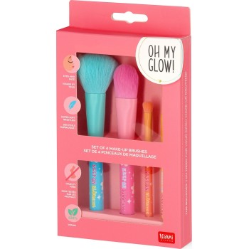 Legami Set of 4 Daisy Makeup Brushes - Oh My Glow! daisy MUBS0004 8052694023140