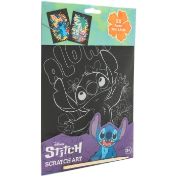 canenco Disney Stitch Stitch Scratch Art 26X19.5Cm 2 Pieces ST23346V 8719668030855