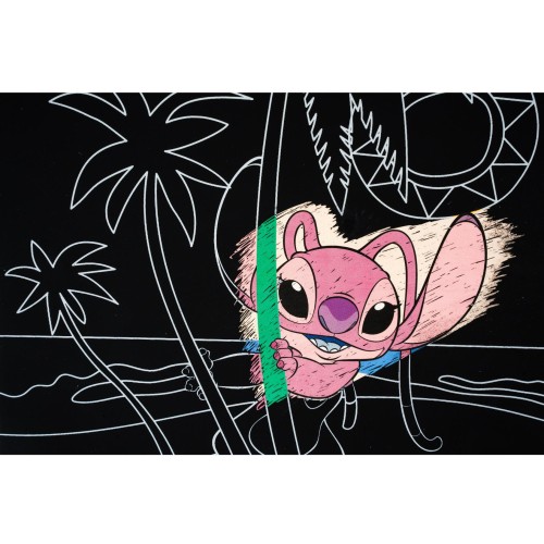 canenco Disney Stitch Stitch Scratch Art 26X19.5Cm 2 Pieces ST23346V 8719668030855