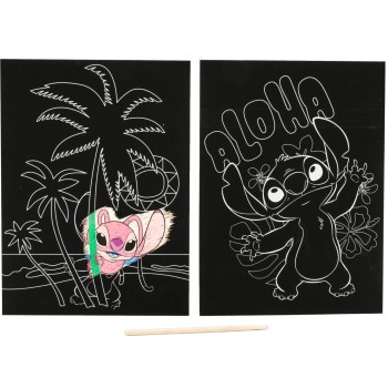 canenco Disney Stitch Stitch Scratch Art 26X19.5Cm 2 Pieces ST23346V 8719668030855